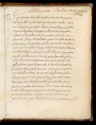 Correspondentz in Geistlichen Sachen von Junio 1683 bisz letzten Decembris 1685