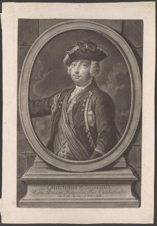 Porträt Wilhelm August, Duke of Cumberland (1721-1765)