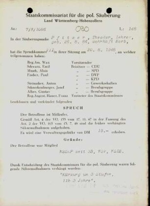 Pfitzer, Theodor
