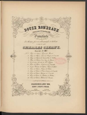 No. 10: Thème de l'opéra: Parisina, de Donizetti : oeuv. 618 no. 10