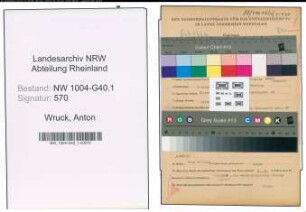 Entnazifizierung Anton Wruck , geb. 17.01.1899 ()