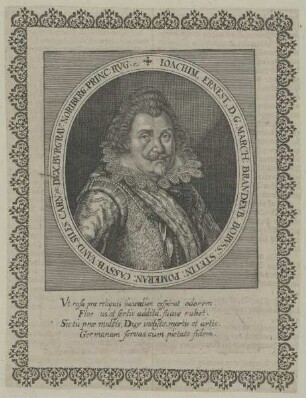 Bildnis des Joachimus Ernstus von Brandenburg-Ansbach