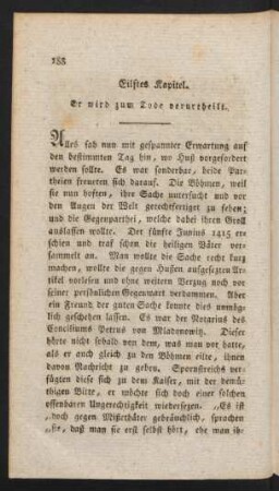 Eilftes Kapitel. Er wird zum Tode verurtheilt.