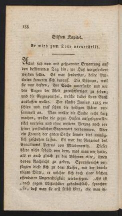 Eilftes Kapitel. Er wird zum Tode verurtheilt.