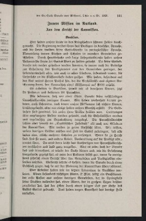 121-128, Innere Mission im Ausland