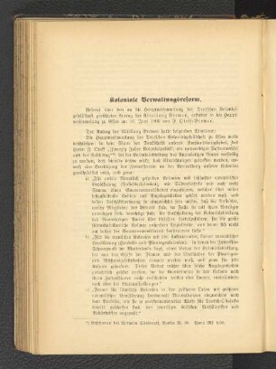 Koloniale Verwaltungsreform.