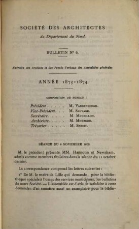 Bulletin. 6. 1873/74