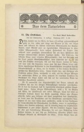 Aus dem Naturleben