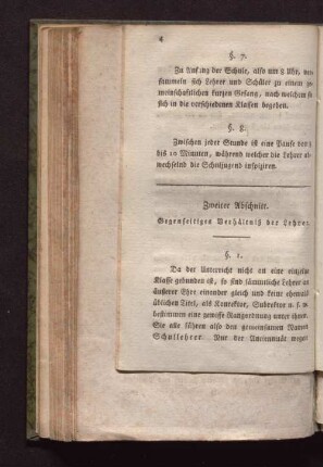 Zweiter Abschnitt. Gegenseitiges Verhältnis der Lehrer.