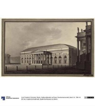 Berlin. Nationaltheater auf dem Gendarmenmarkt