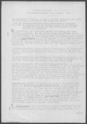 Talheim (Lkr. Heilbronn): Visitationsbericht mit Pfarrbericht 1954