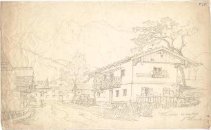 Thiersch, August ; Reiseskizzen - Flintsbach (Perspektive)
