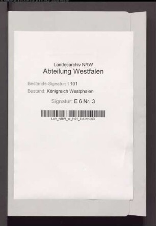 Generalakten der Oberförsterei Hausberge - Bd. 4