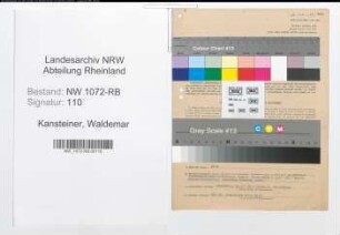 Entnazifizierung Waldemar Kansteiner , geb. 01.12.1897 (Beamter)