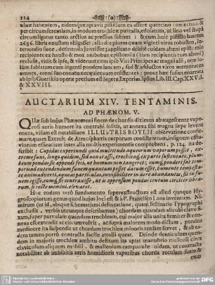 AUCTARIUM XIV. TENTAMINIS.
