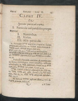 Caput IV. De Syntaxi particularum