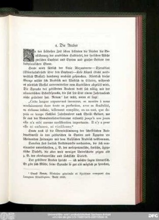 4. Die Araber
