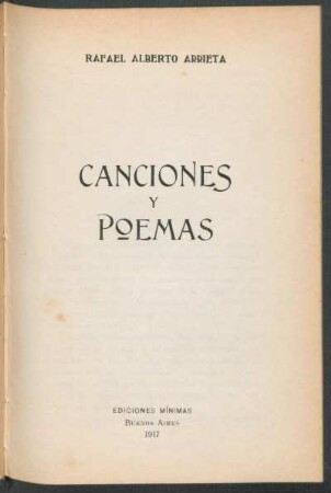 Canciones y poemas