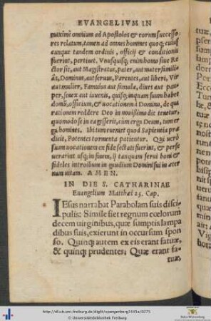 Dies Sanctae Catharinae