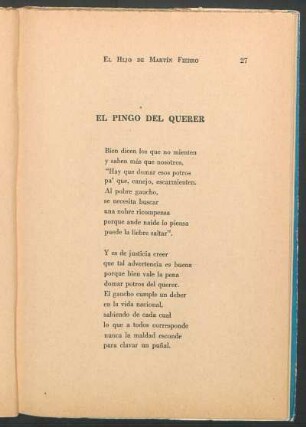 El pingo del querer