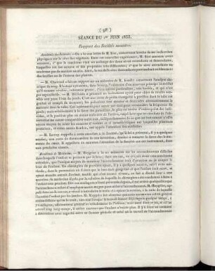 Séance Du 1er Juin 1833