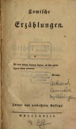Comische Erzählungen