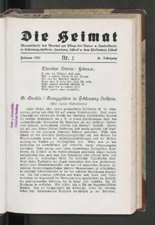 Februar 1931, Nr. 2, 41. Jahrgang