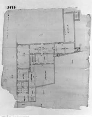 Rom, Vigna Bandini auf dem Quirinalshügel, Kasino, Grundriss des Erdgeschosses