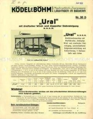 Breitdreschmaschine Typ "Ural"