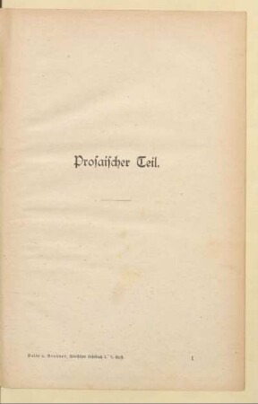 Prosaischer Teil