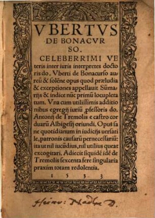Aureum et solenne opus, quod Preludia et exceptiones appellavit