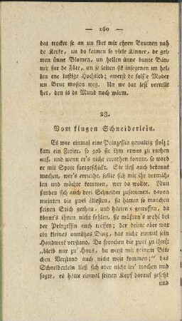 28. Vom klugen Schneiderlein.