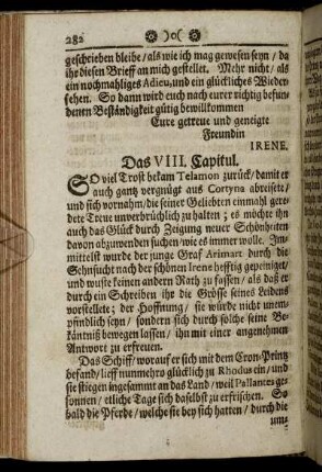 Das VIII. Capitul.