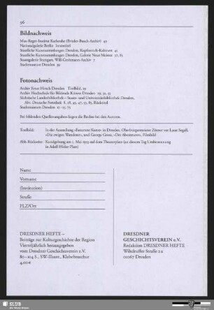 Bildnachweis / Fotonachweis