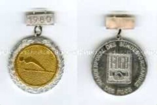 Medaille des Wanderpokals Skispringen des Freien Deutschen Gewerkschaftsbundes (FDGB)