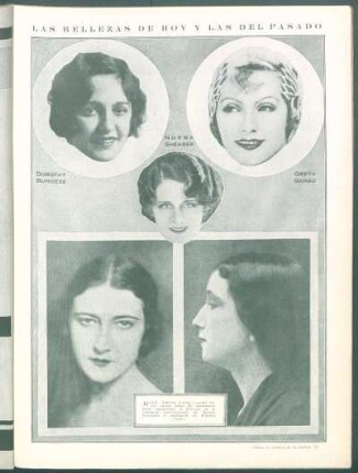 Las bellezas de hoy y las del pasado