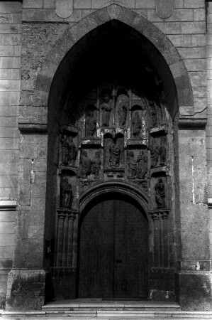 Agram [Zagreb, Kroatien]: spätgotisches Portal der Markuskirche