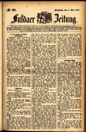 Ausgabe vom Mittwoch, den 04. Mai 1881.