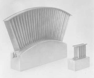 Niederdruck- und Hochdruck-Schaufelmodelle (Thyssen und Co., Mühlheim) : Technikgeschichte | Maschinenbau | Kraftmaschinen | Dampfturbinen