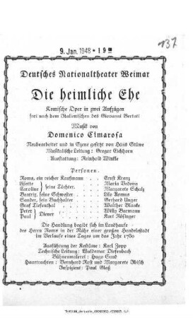 Die heimliche Ehe