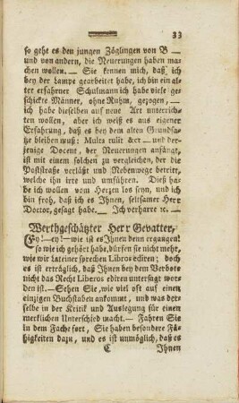 Werthgeschätzter Herr Gevatter
