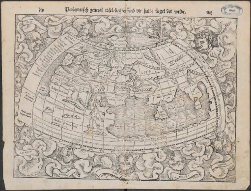 Ptolemaisch general tafel begreiffend die halbe kugel der weldt