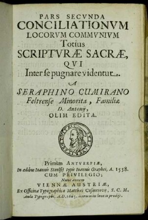 2: Pars ... Conciliationum Locorum Communium Totius Scripturae Sacrae, Qui Inter se pugnare videntur. 2