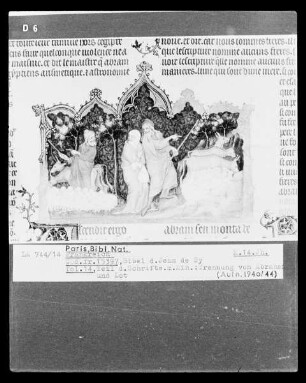 Bibel des Jean de Sy — Die Trennung von Abraham und Lot, Folio fol. 14