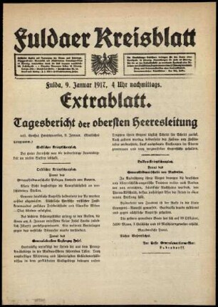 Ausgabe vom Dienstag, den 09. Januar 1917.