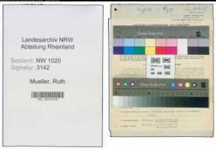 Entnazifizierung Ruth Mueller , geb. 18.07.1920 (Buchhalterin)