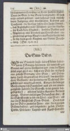 [XIII.] Die Sinn-Bilder