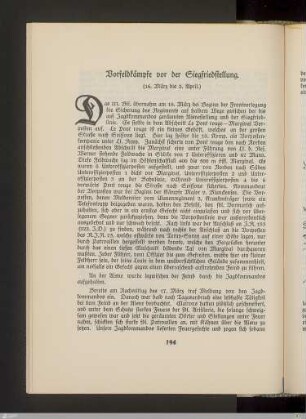 Vorfeldkämpfe vor der Siegfriedstellung