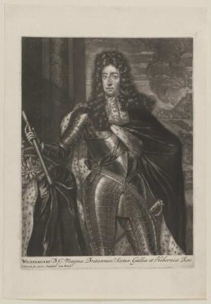 Bildnis des Wilhelmus III., Magna Britannia Rex