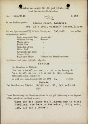 Senner, Josef